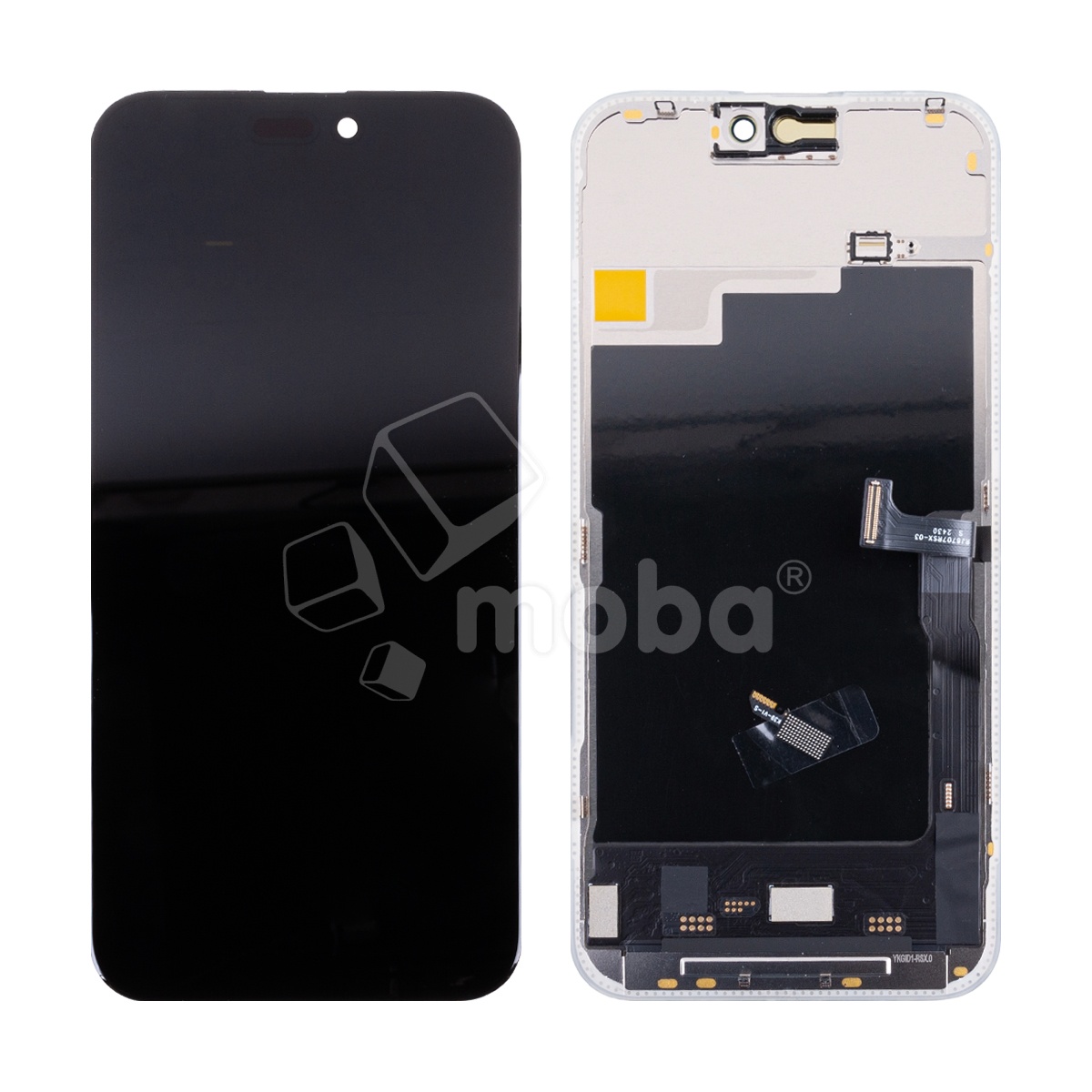 Дисплей для iPhone 15 Pro Max (A3106) в сборе с тачскрином Черный - (Soft OLED, Full HD COP, 850 Кд/м², 120 Гц) (площадка под IC)