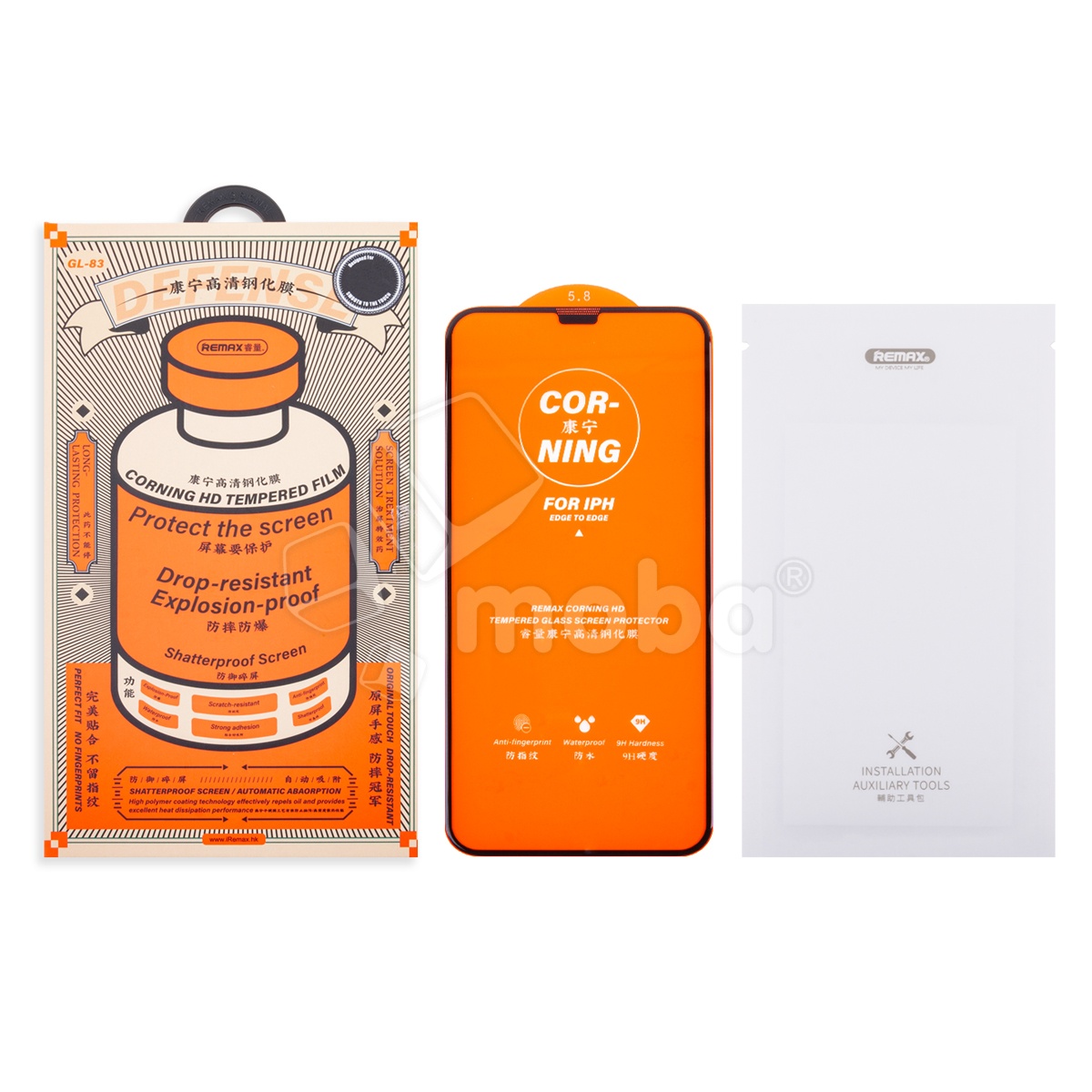 Защитное стекло Remax Medicine Glass GL-83 для iPhone X/Xs/11 Pro (сверхпрочное) Черный