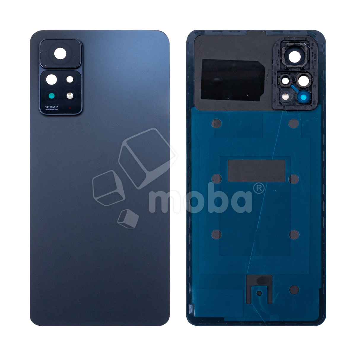 Задняя крышка для Xiaomi Redmi Note 11 Pro 4G/5G (2201116TG/2201116SG) Черный - Премиум