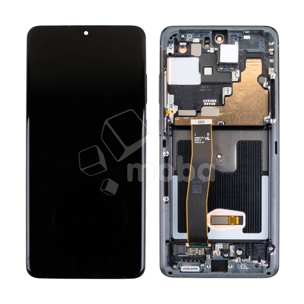 Дисплей для Samsung Galaxy S20 Ultra (G988B) модуль с рамкой Черный - Сервисный Оригинал