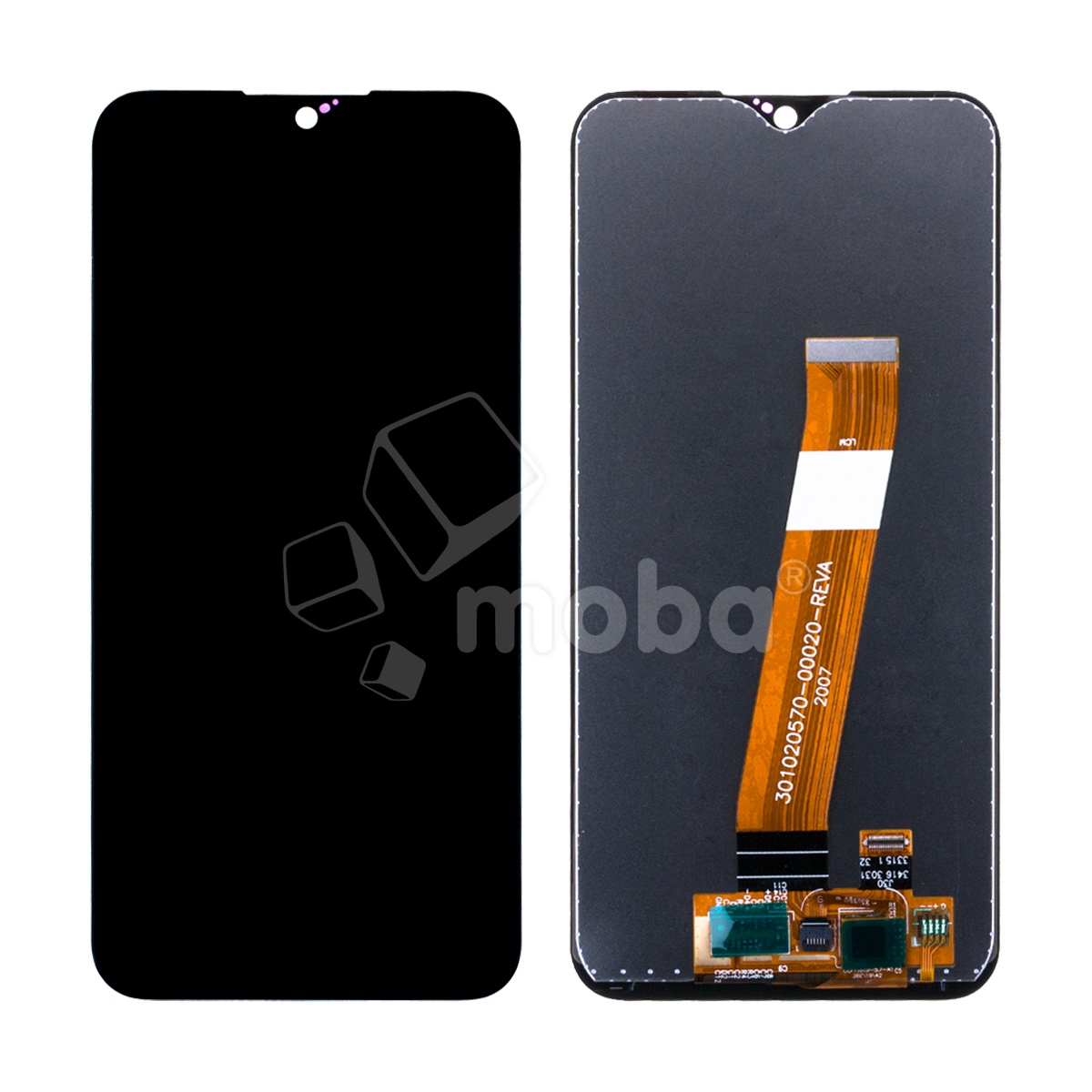 Дисплей для Samsung Galaxy A01/M01 (A015F/M015F) в сборе с тачскрином Черный (Узкий коннектор) - OR (HD+, 300 Кд/м², 60 Гц)