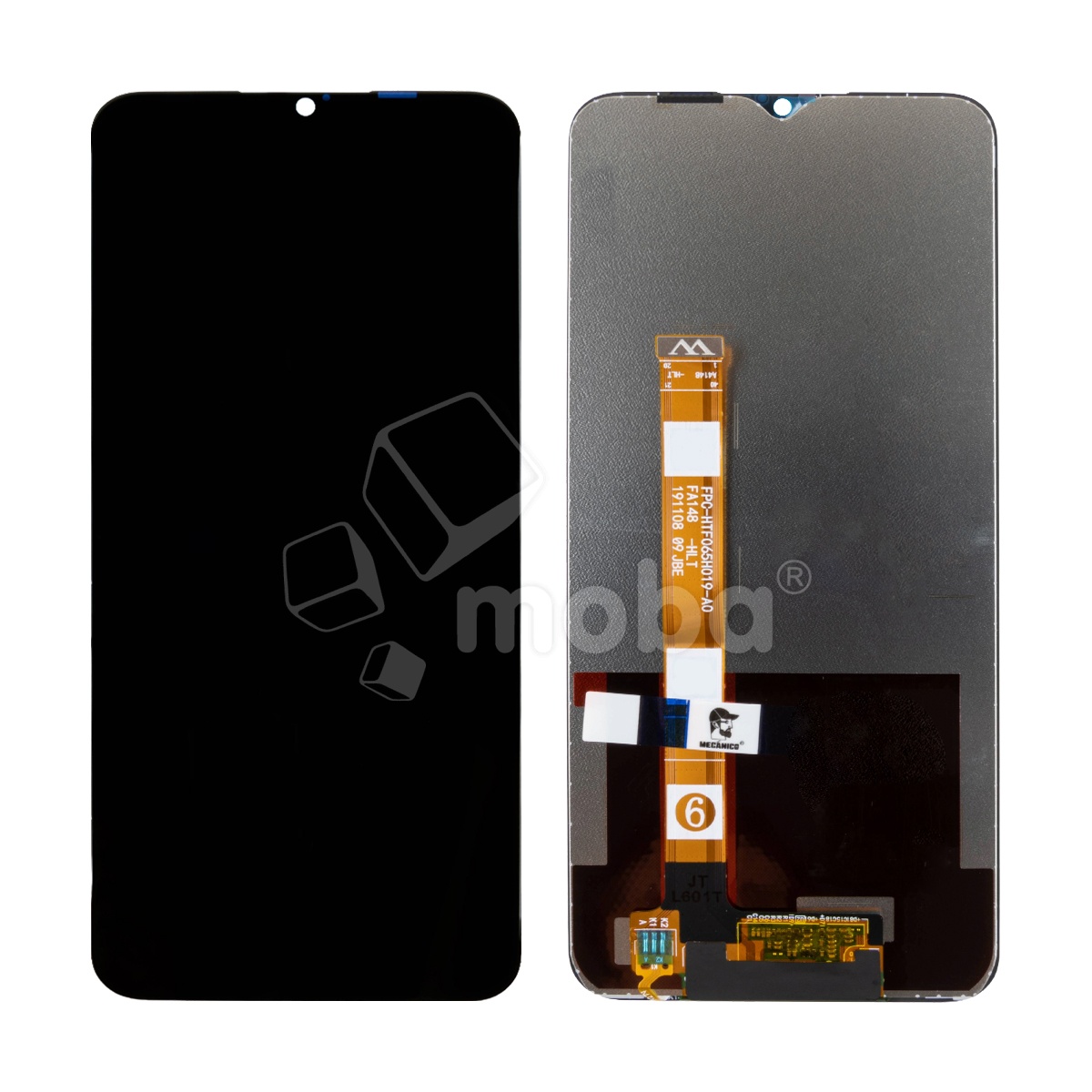 Дисплей для Realme C3/5/6i/OPPO A5 2020/A9 2020/A31 (RMX2020/RMX1927/RMX2001/CPH1931/CPH1941/CPH2015) в сборе с тачскрином Черный Mecanico - AMP