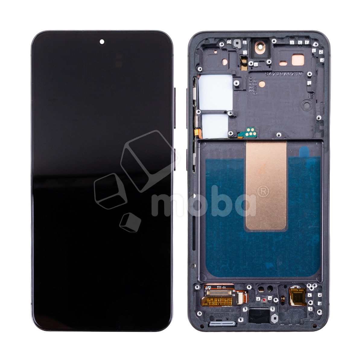 Дисплей для Samsung Galaxy S23 (S911B) модуль с рамкой Черный - (OLED) (Full Size) (Full HD, 500 Кд/м²)