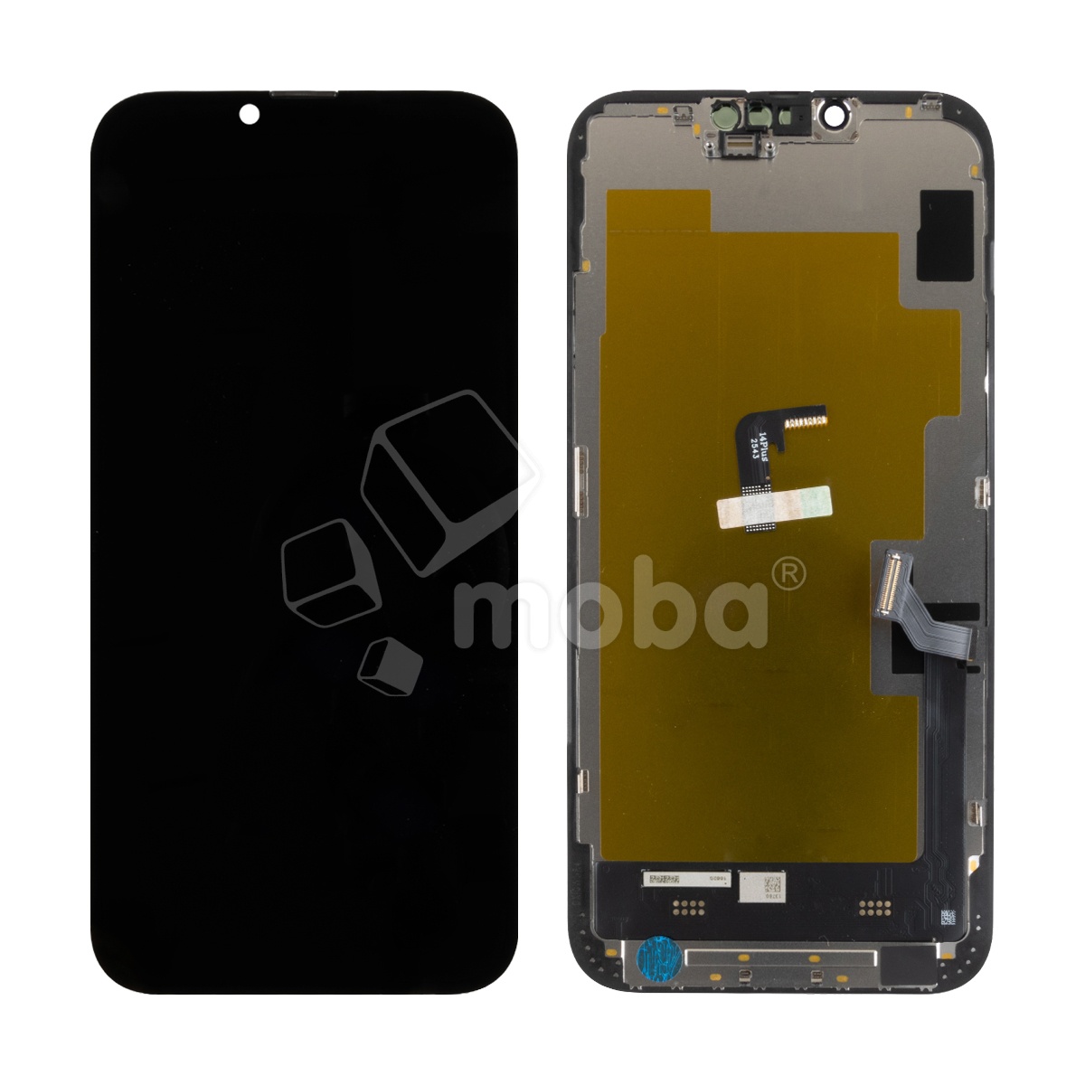 Дисплей для iPhone 14 Plus (A2887) в сборе с тачскрином Черный - (Soft OLED, Full HD COP, 850 Кд/м²) (площадка под IC)