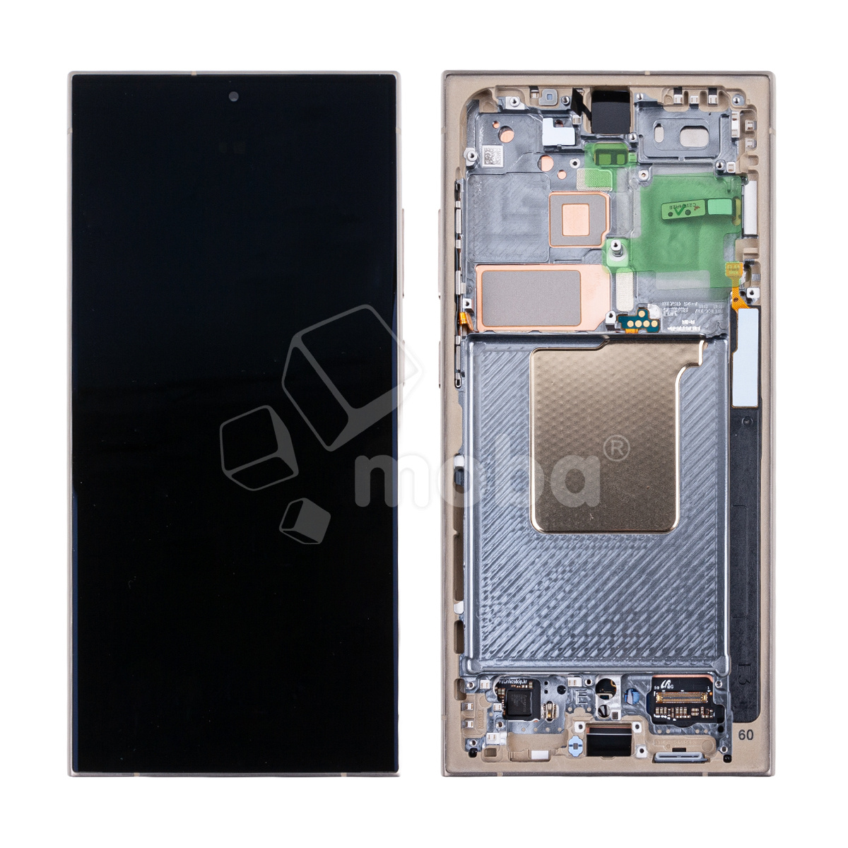 Дисплей для Samsung Galaxy S24 Ultra (S928B) модуль с рамкой Серый - OR (SP)