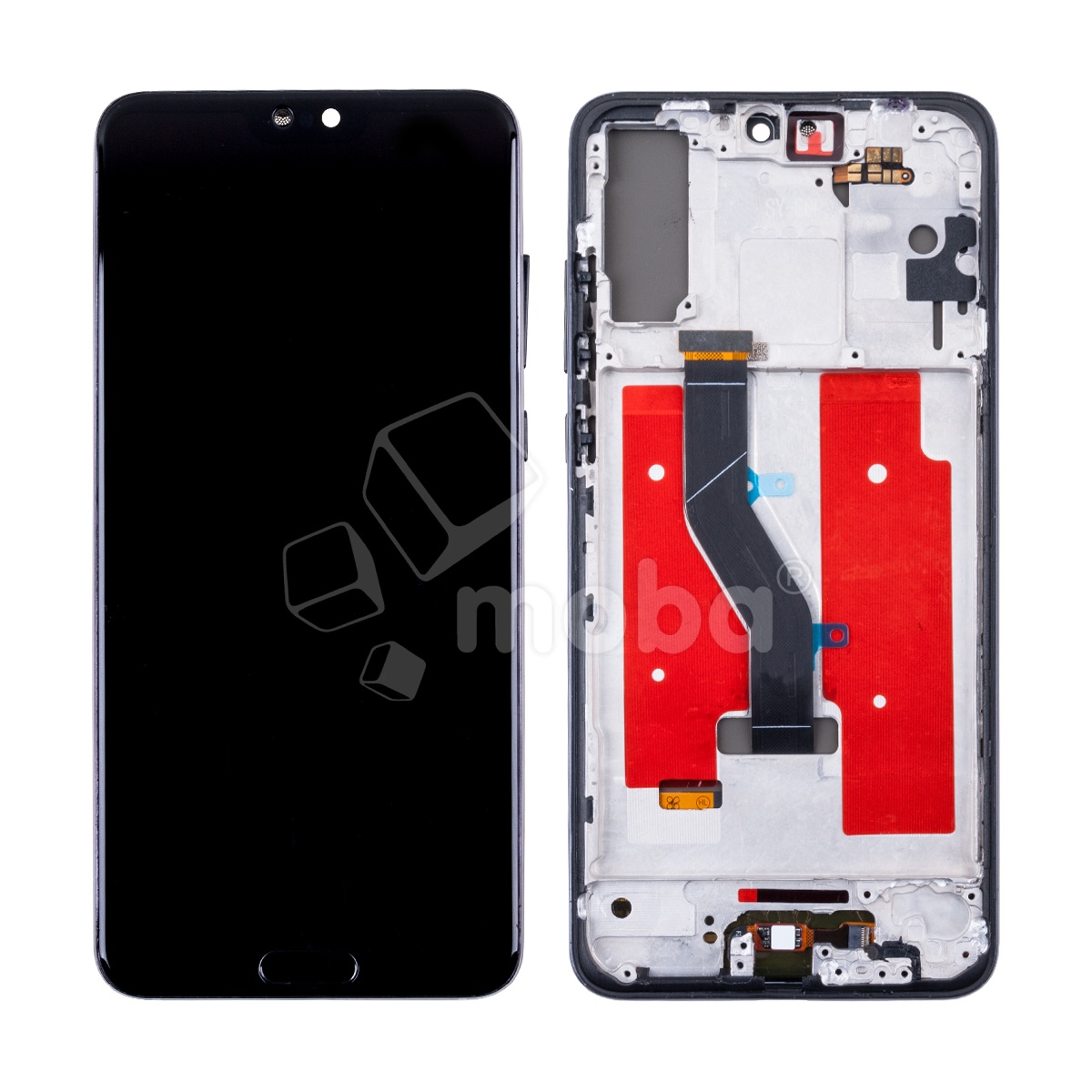 Дисплей для Huawei P20 Pro (CLT-L29) модуль с рамкой Черный - (OLED) (Full HD, 450 Кд/м²)