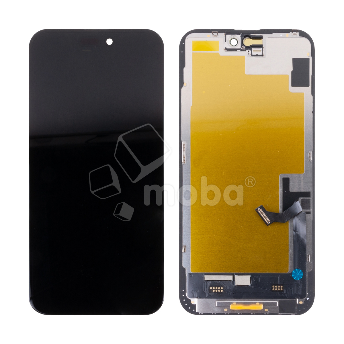 Дисплей для iPhone 15 Plus (A3094) в сборе с тачскрином Черный - (Soft OLED, Full HD COP, 850 Кд/м²) (площадка под IC)