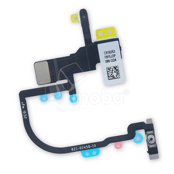 Шлейф для iPhone Xs/Xs Max (A2097/A1920/A1921/A2101) на кнопку включения/микрофон - Премиум