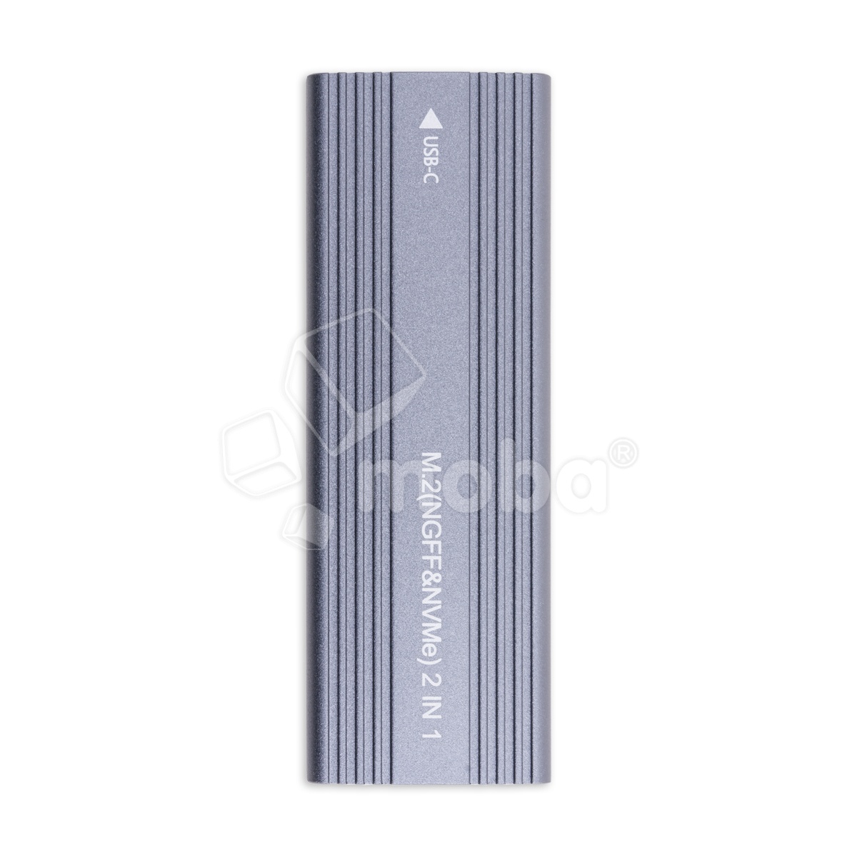 Внешний корпус для жесткого диска M.2 NGFF/NVME (Type-C, USB C/3.1 алюминий) Серый