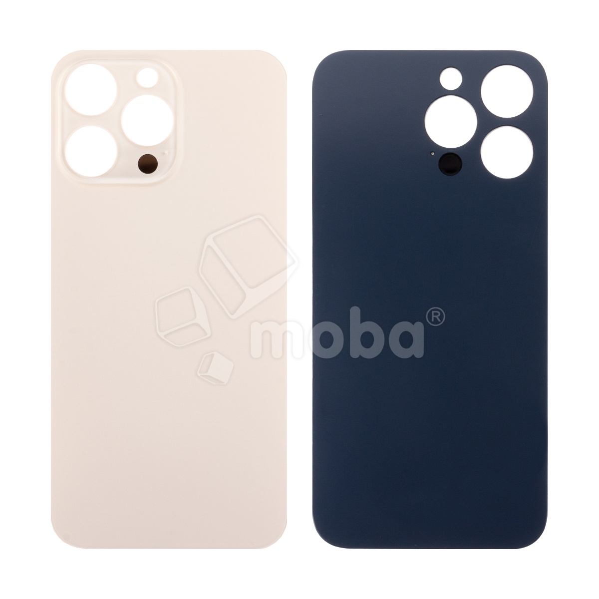 Задняя крышка для iPhone 14 Pro (A2891) Золото (стекло, монолит, широкий вырез под камеру, логотип) - Премиум