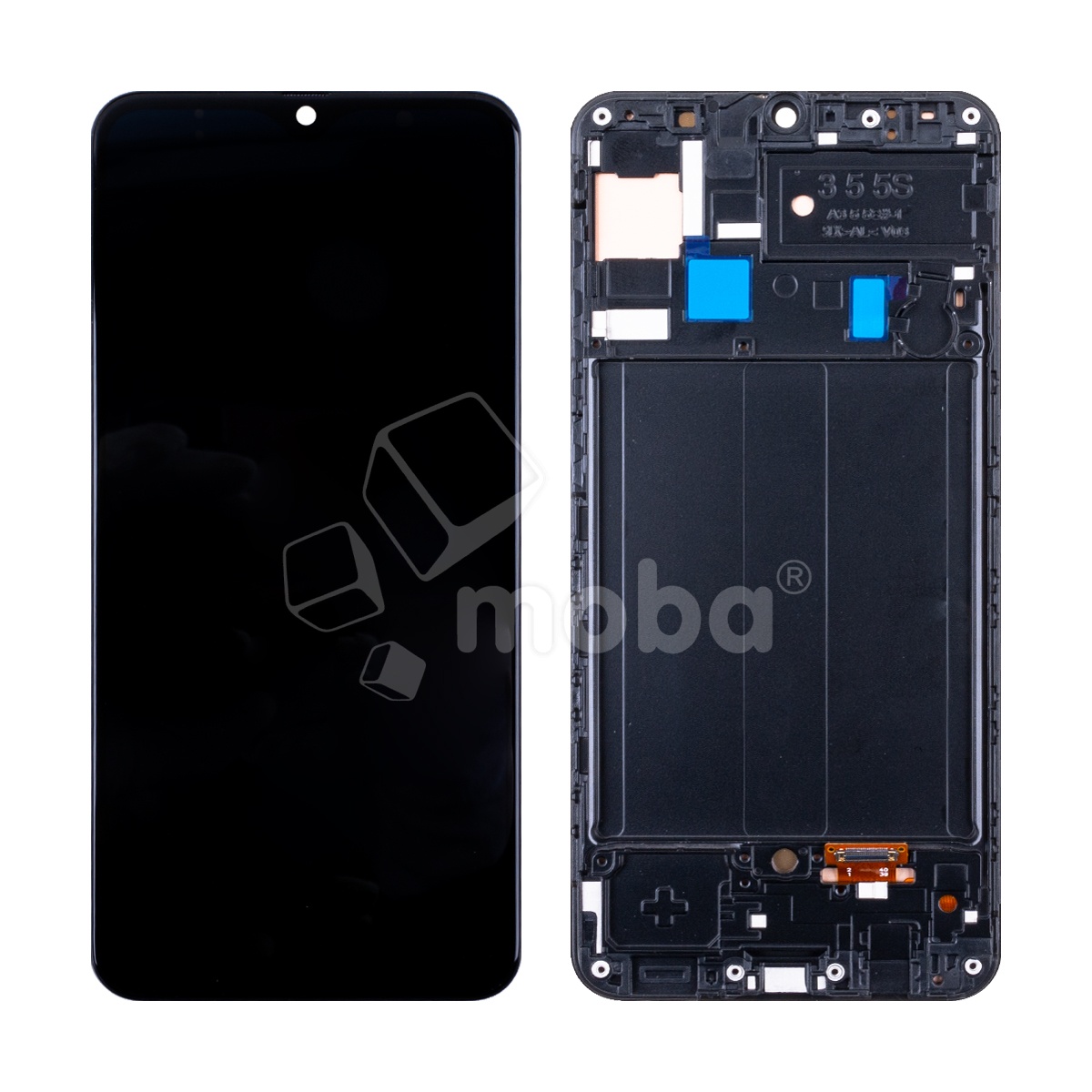 Дисплей для Samsung Galaxy A30 (A305F) модуль с рамкой Черный - (OLED) (Full HD, 450 Кд/м²)