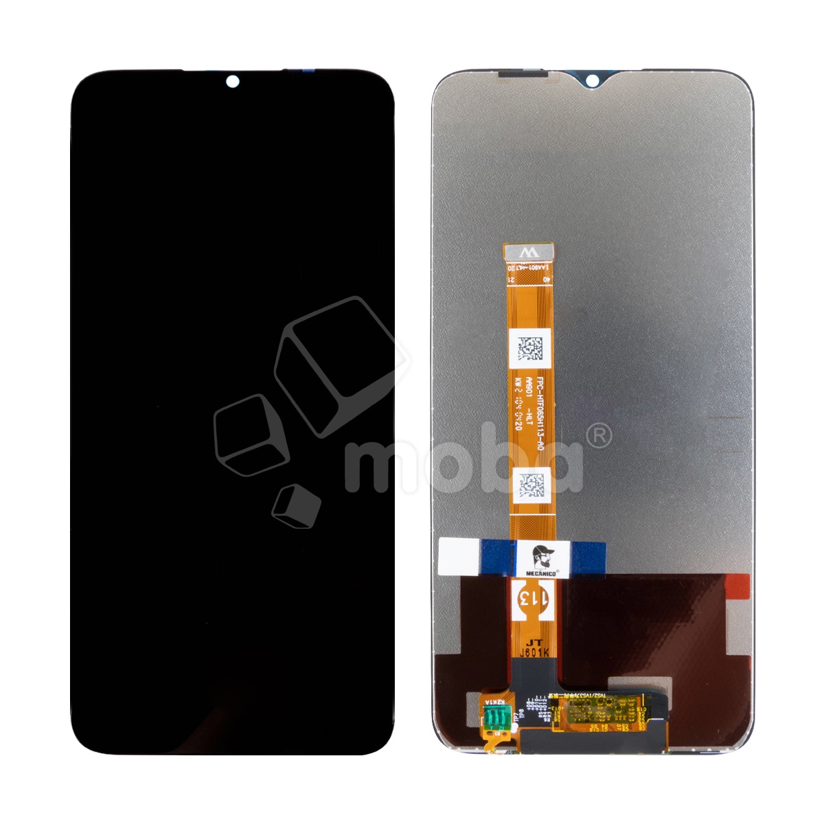 Дисплей для Realme C25s (RMX3195) в сборе с тачскрином Черный Mecanico - AMP