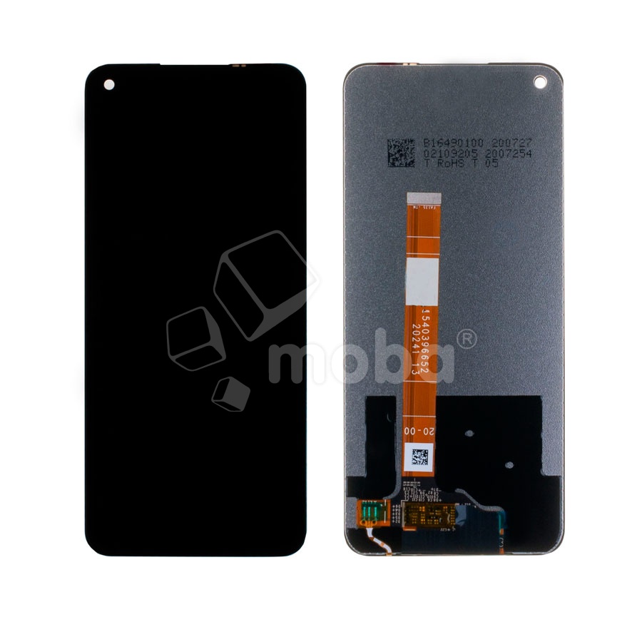 Дисплей для Realme 7 (RMX2155) в сборе с тачскрином Черный - Оптима