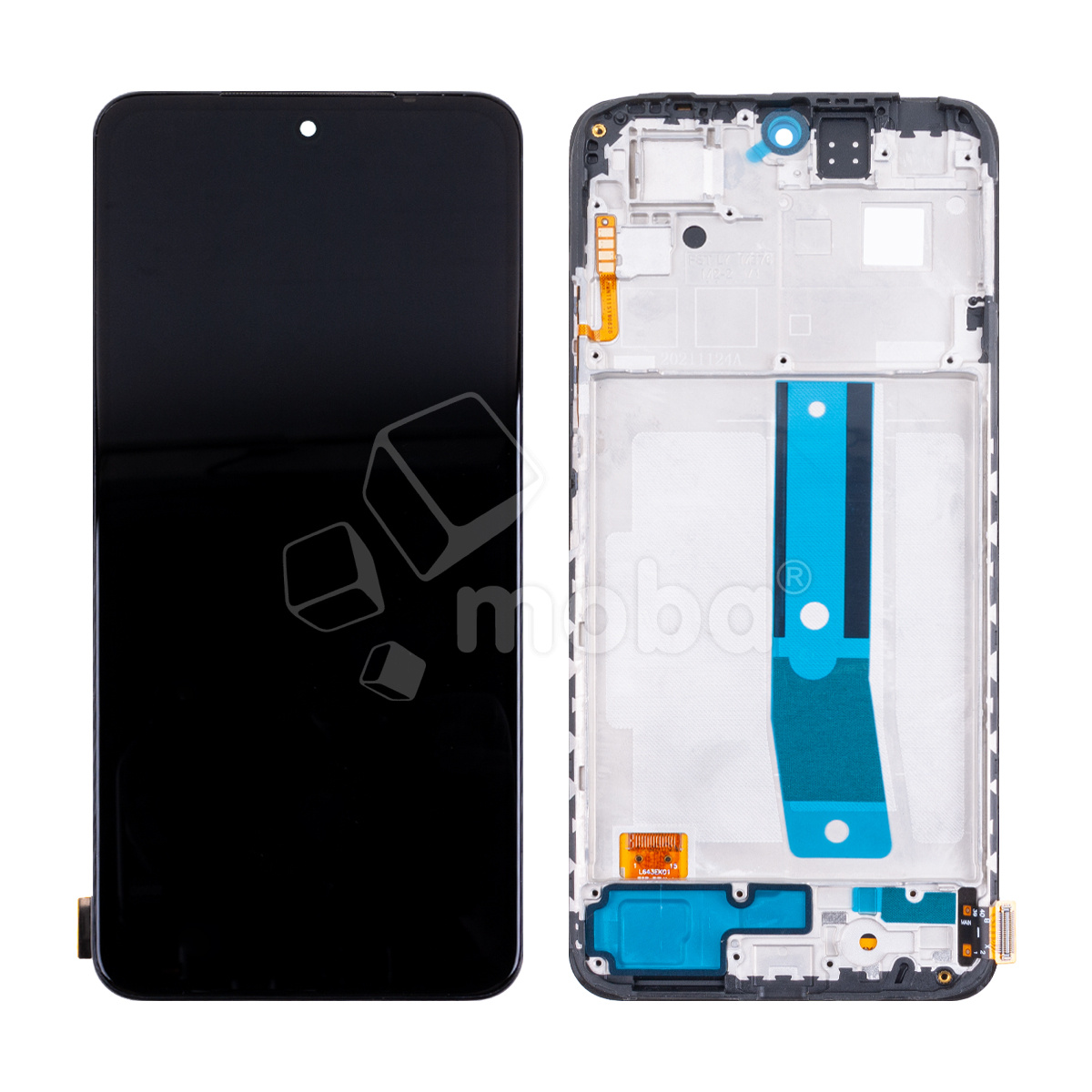 Дисплей для Xiaomi Redmi Note 11 (2201117TY) модуль с рамкой Черный - (OLED) (Full HD, 450 Кд/м²)