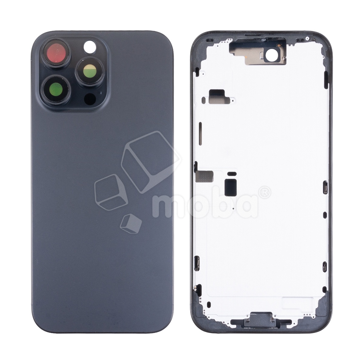Корпус для iPhone 16 Pro Max (A3296) (1 Sim) Черный - Премиум