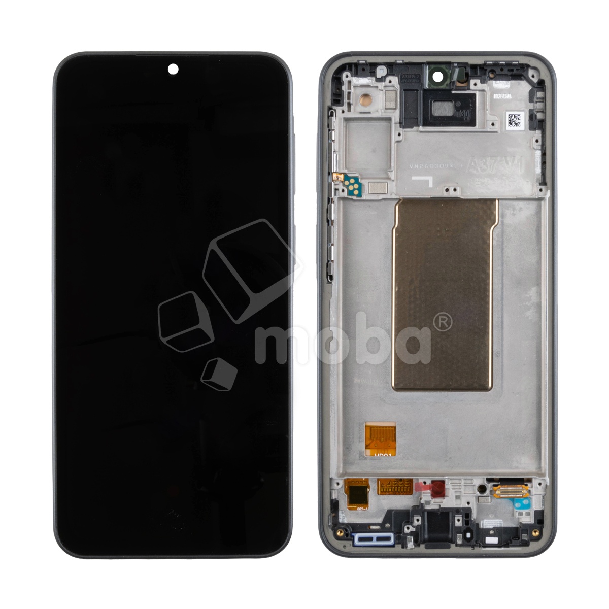 Дисплей для Samsung Galaxy A37 5G (A376E) модуль с рамкой Черный - (OLED) (Full Size) (Full HD, 450 Кд/м²)