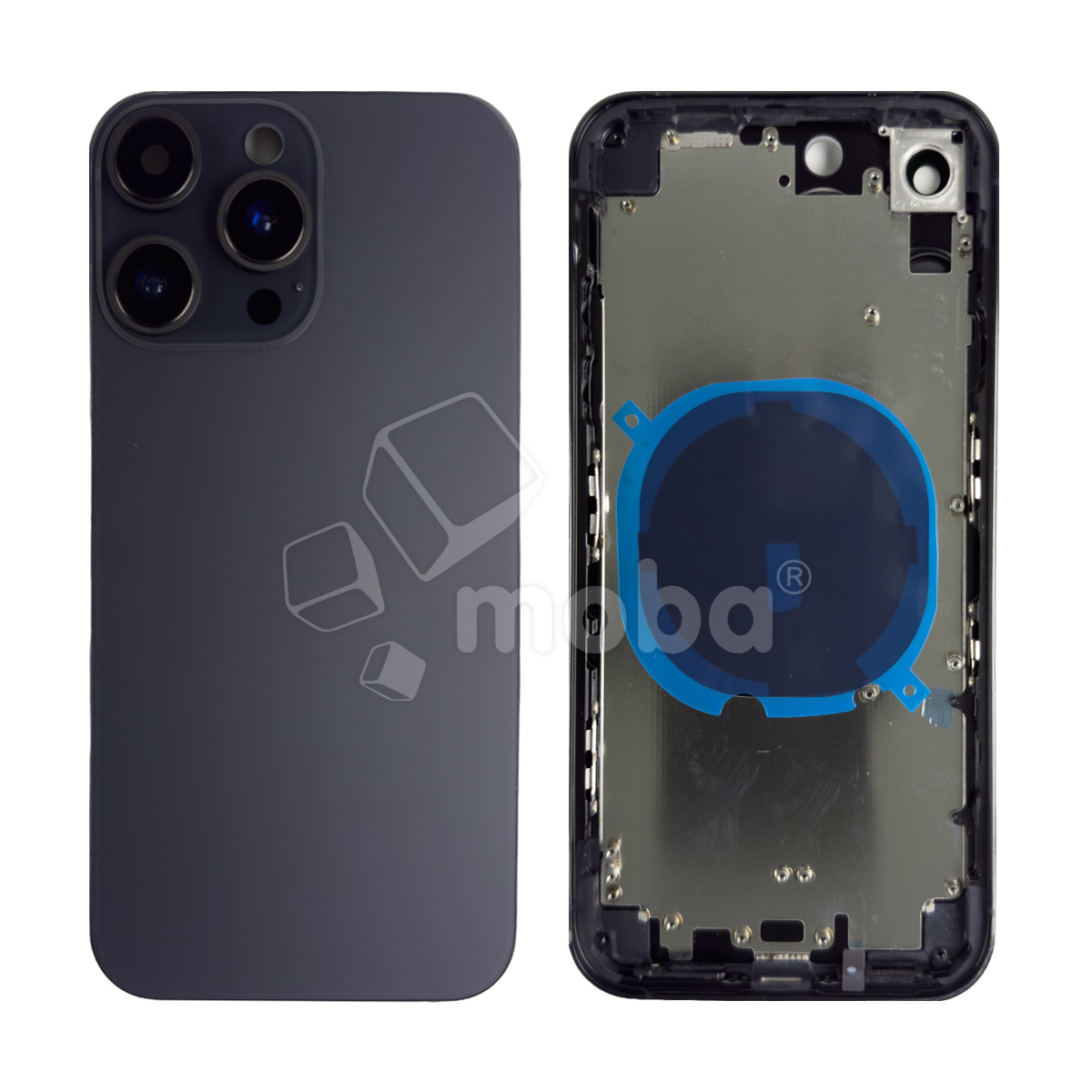 Корпус для iPhone Xr в стиле iPhone 16 Pro Черный