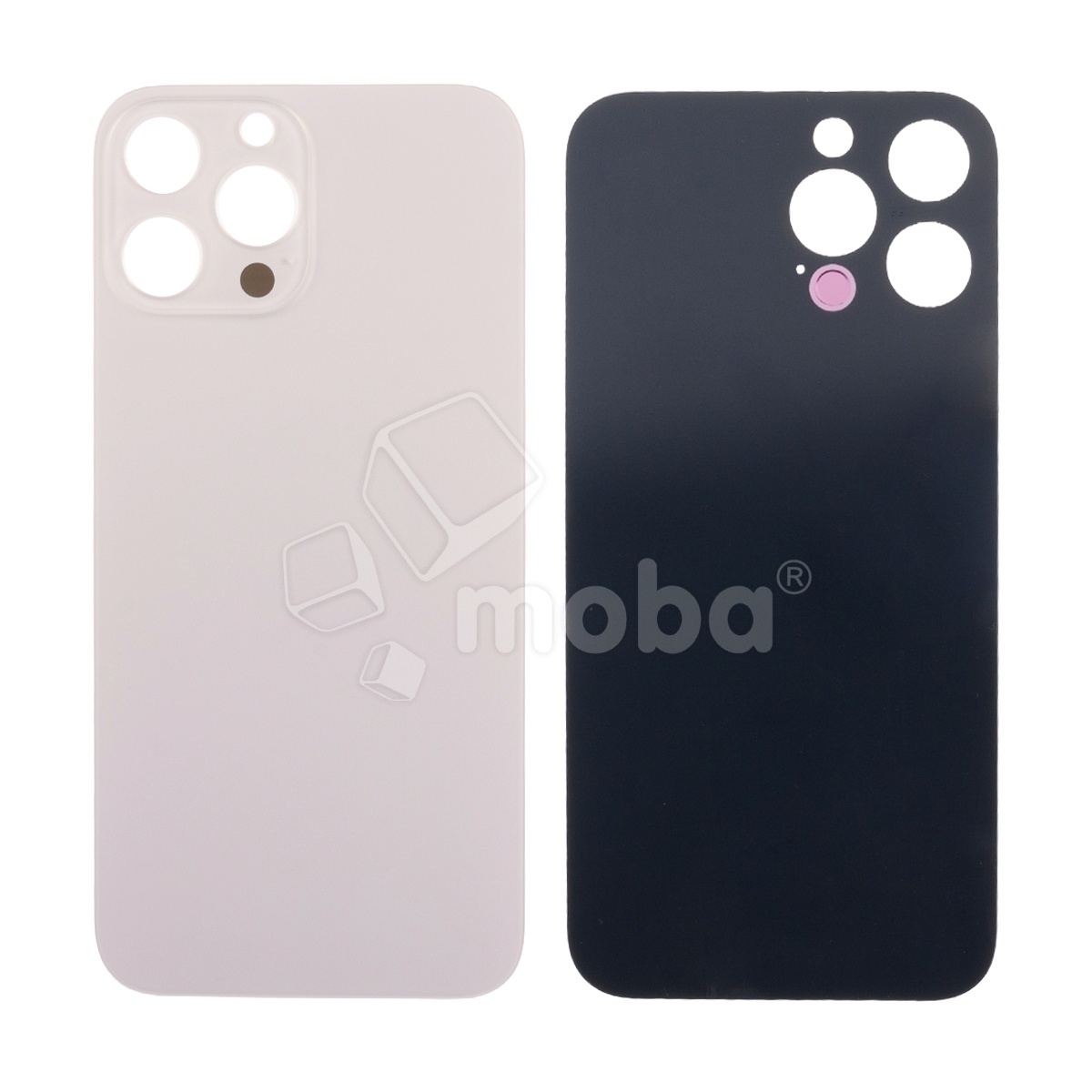 Задняя крышка для iPhone 13 Pro Max (A2645) Золото (стекло, узкий вырез под камеру, логотип) - Премиум
