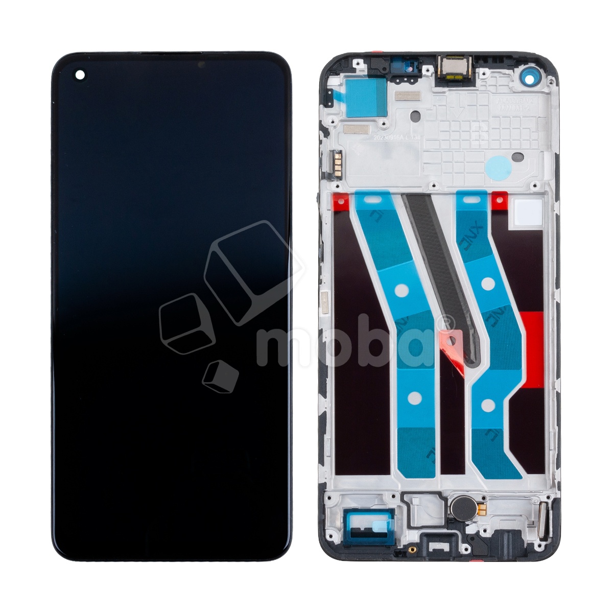Дисплей для Realme 11 4G (RMX3636) модуль с рамкой Черный - (OLED) (Full HD, 450 Кд/м²)
