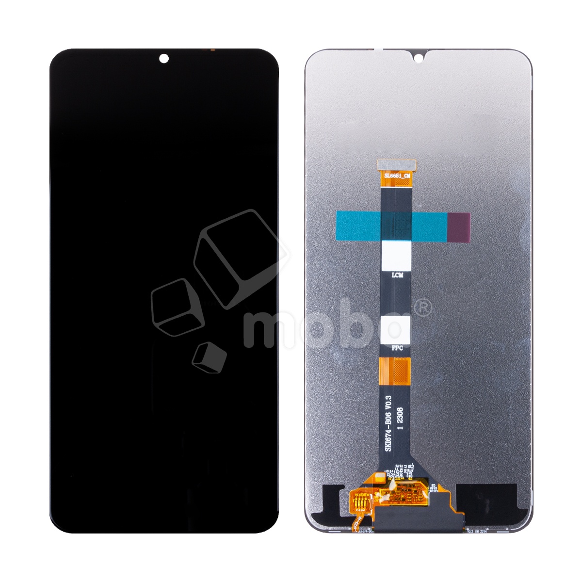 Дисплей для Realme C53/C51 (RMX3760/RMX3830) в сборе с тачскрином Черный - OR (HD+, 300 Кд/м², 90 Гц)