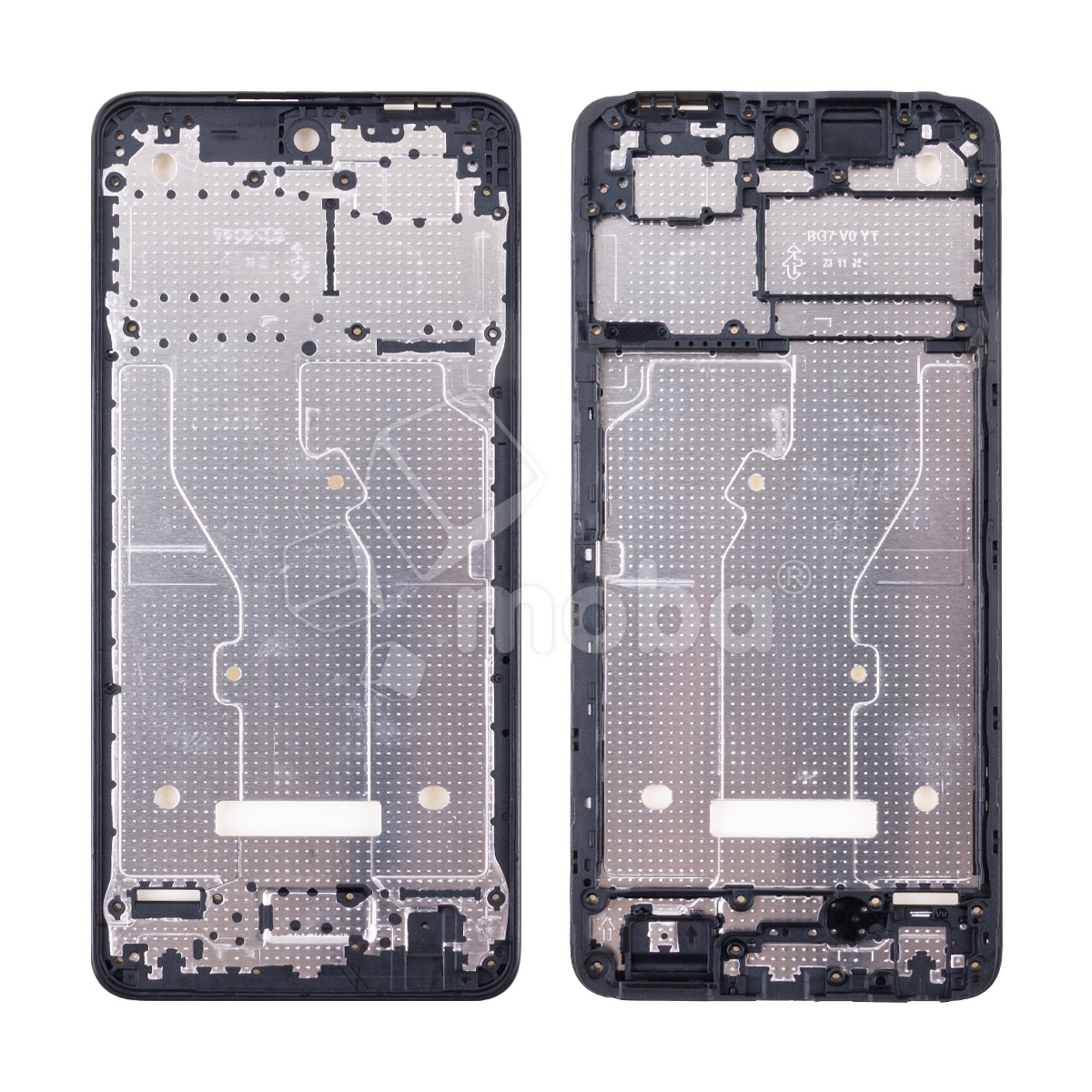 Рамка дисплея для Tecno Spark 20C (BG7n) Черный (возможен дефект ЛКП)