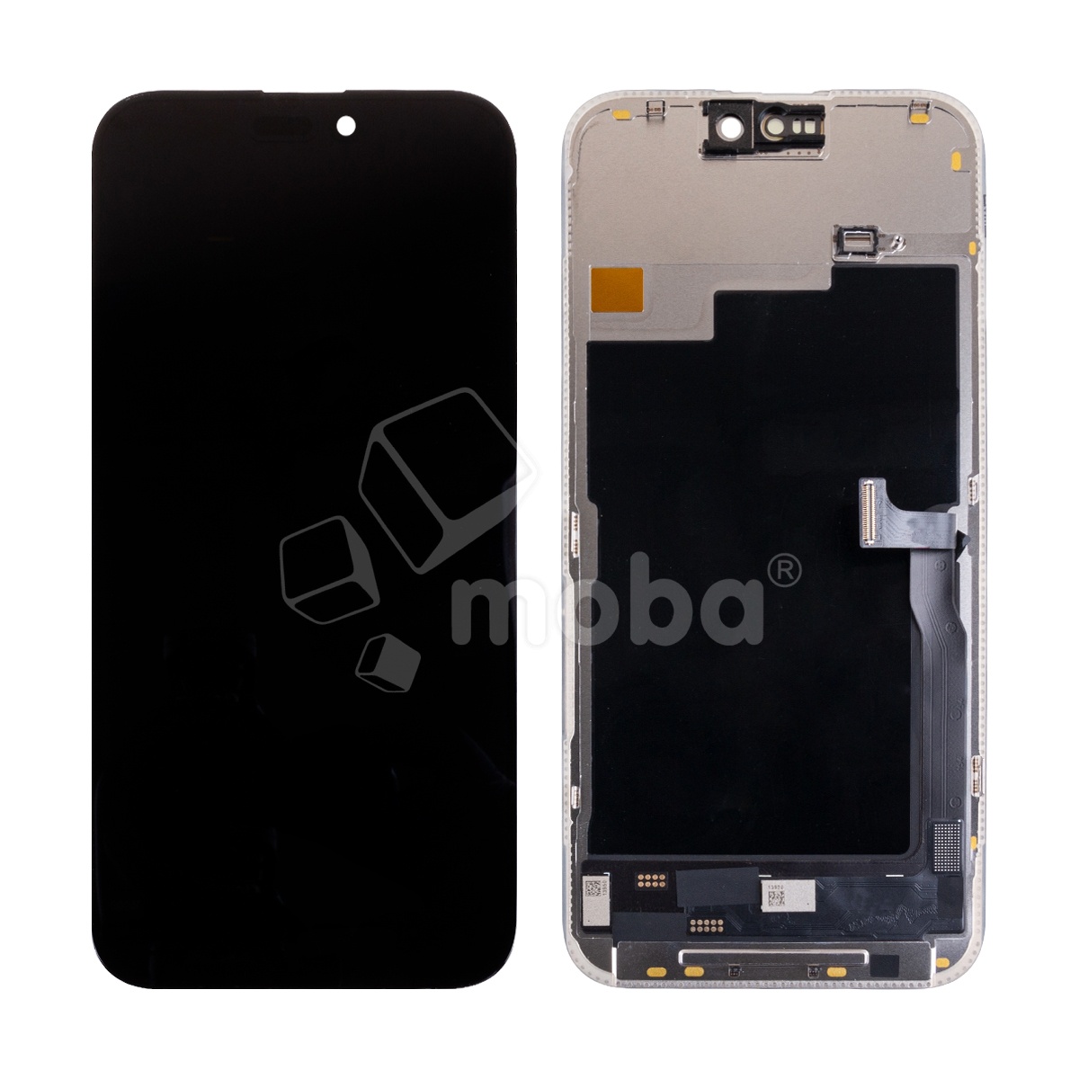 Дисплей для iPhone 15 Pro Max (A3106) в сборе с тачскрином Черный - (Hard OLED) Стандарт (площадка под IC)