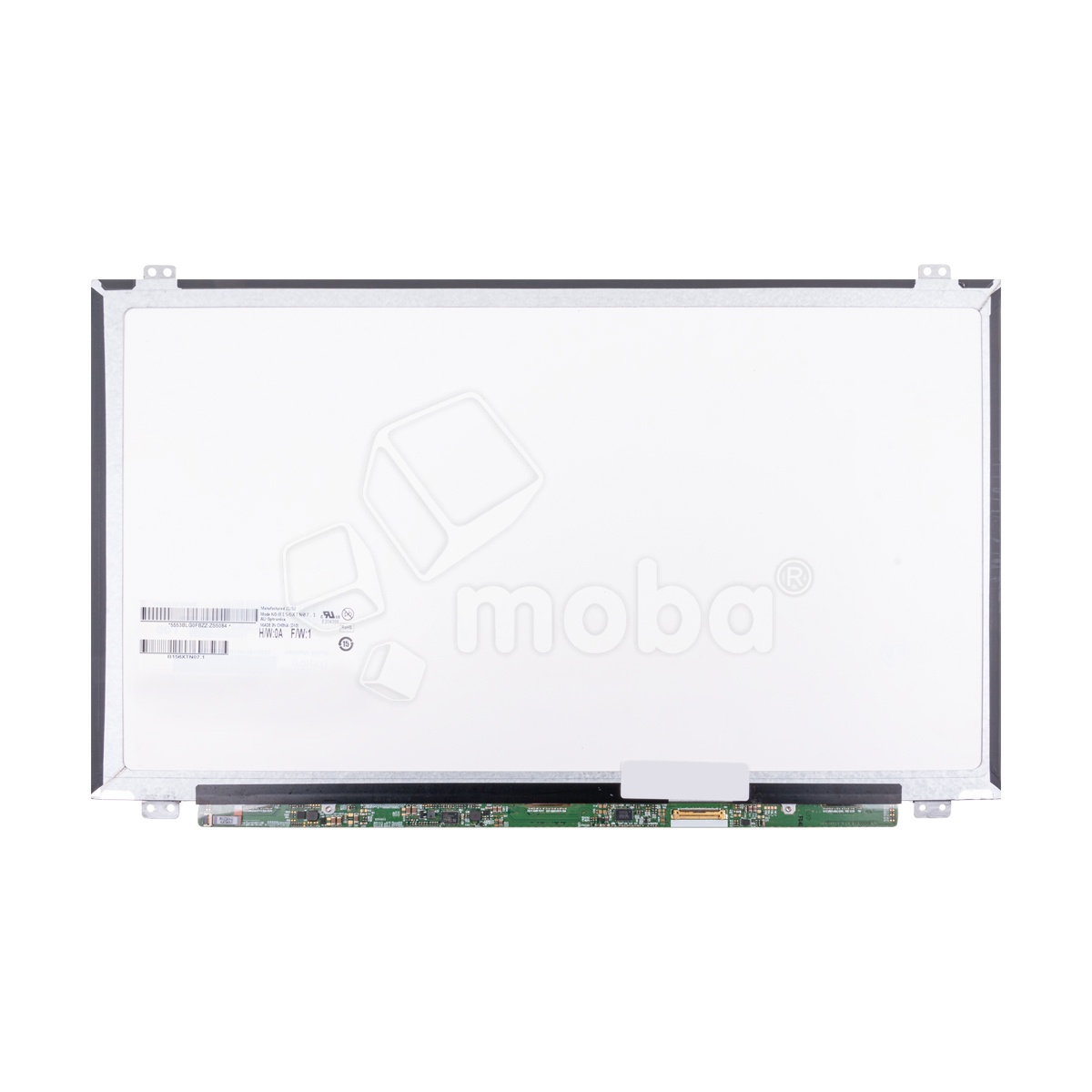Матрица 15.6" LED 1366x768 Slim 30 pin справа внизу, глянцевая (уши вверху/внизу) (B156XTN03.1)