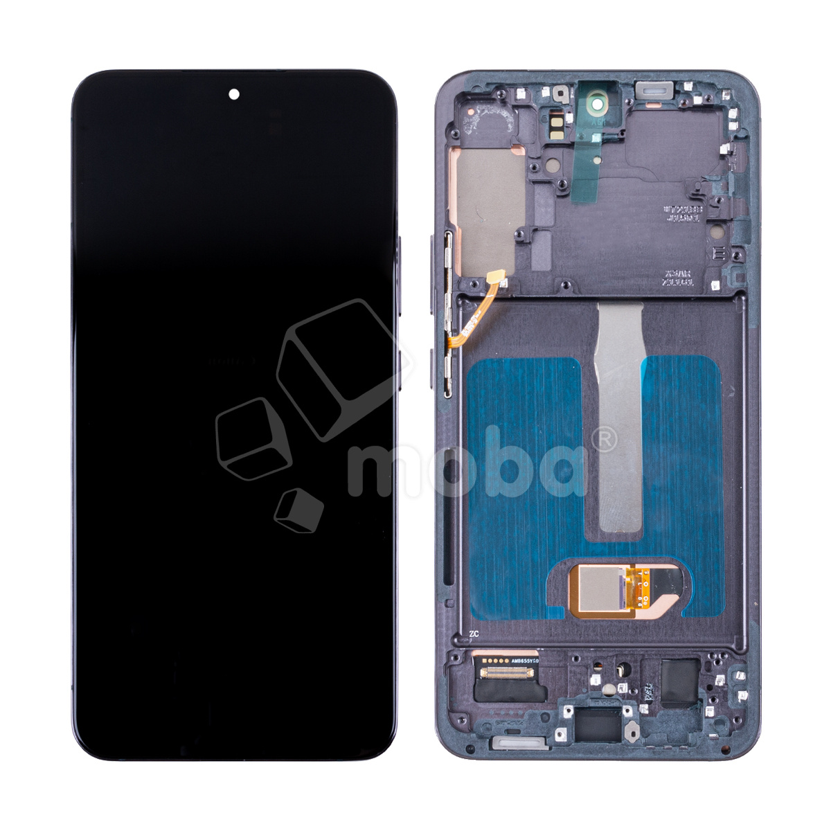 Дисплей для Samsung Galaxy S22+ (S906B) модуль с рамкой Черный - (OLED) (Full Size) (Full HD, 500 Кд/м²)