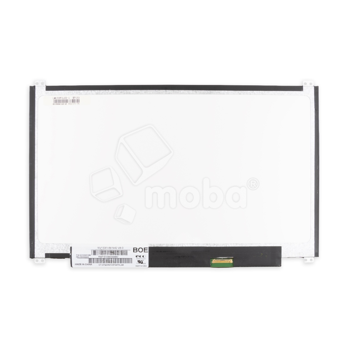 Матрица 13.3" LED 1920x1080 IPS Slim 30 pin справа внизу, матовая (уши вверху/внизу) (NV133FHM-N42 V8.0)