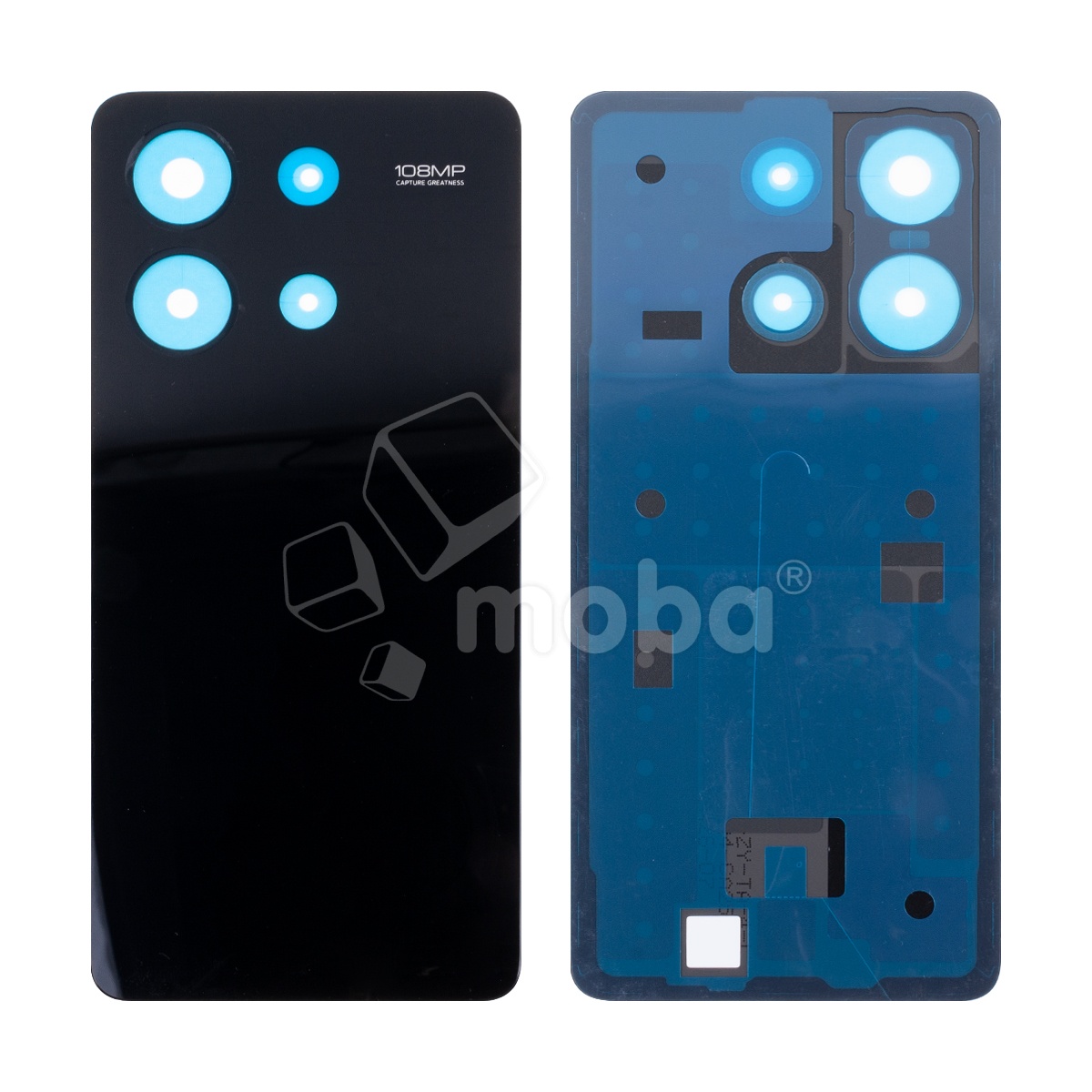 Задняя крышка для Xiaomi Redmi Note 13 4G (23129RAA4G/23124RA7EO/23129RA5FL) Черный