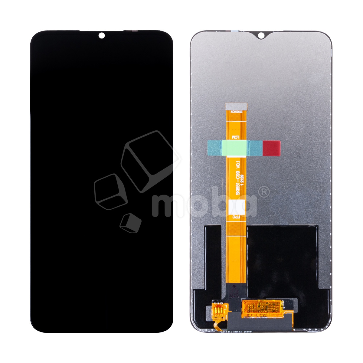 Дисплей для Realme C25Y (RMX3269/RMX3265/RMX3268) в сборе с тачскрином Черный - OR (HD+, 300 Кд/м², 60 Гц)