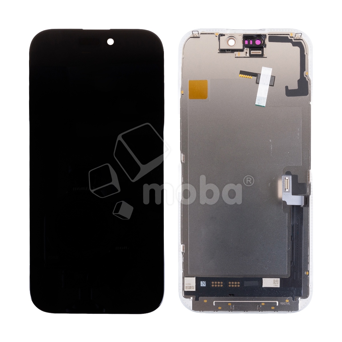 Дисплей для iPhone 17 (A3520) в сборе с тачскрином Черный - (Soft OLED, Full HD COP, 850 Кд/м², 120 Гц) (площадка под IC)
