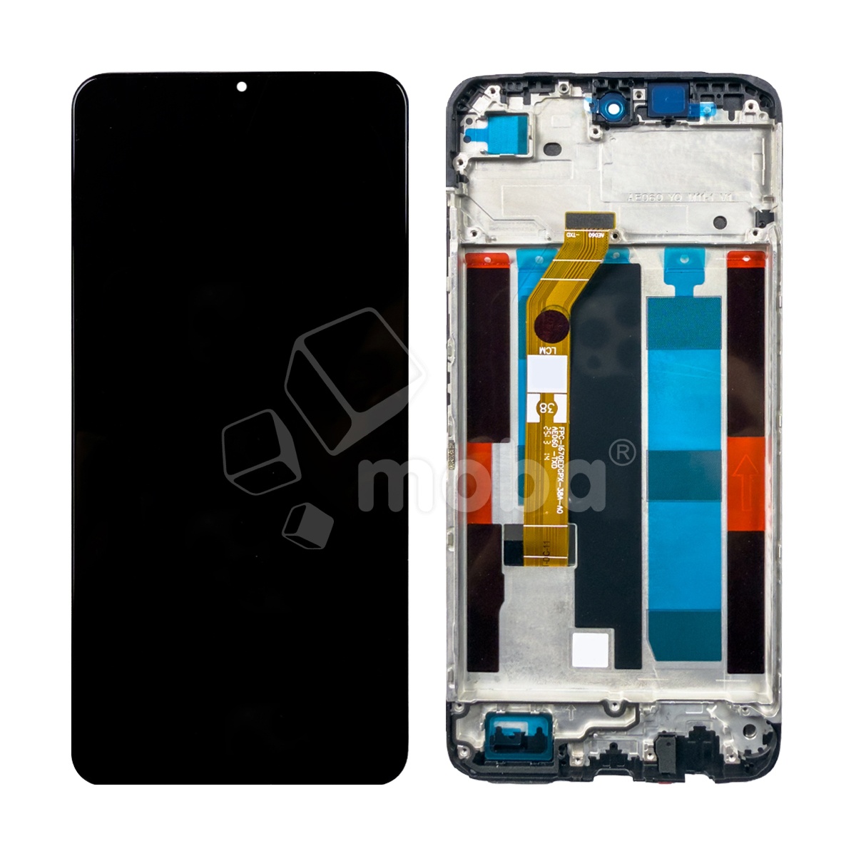 Дисплей для Realme C71/P3 Lite 4G (RMX5303/RMX5300) модуль с рамкой Черный - OR (HD+, 300 Кд/м², 120 Гц)