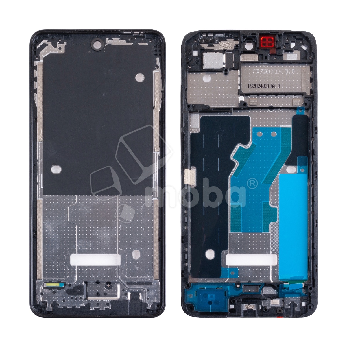 Рамка дисплея для Itel P55 4G (A666LN) Черный (возможен дефект ЛКП)