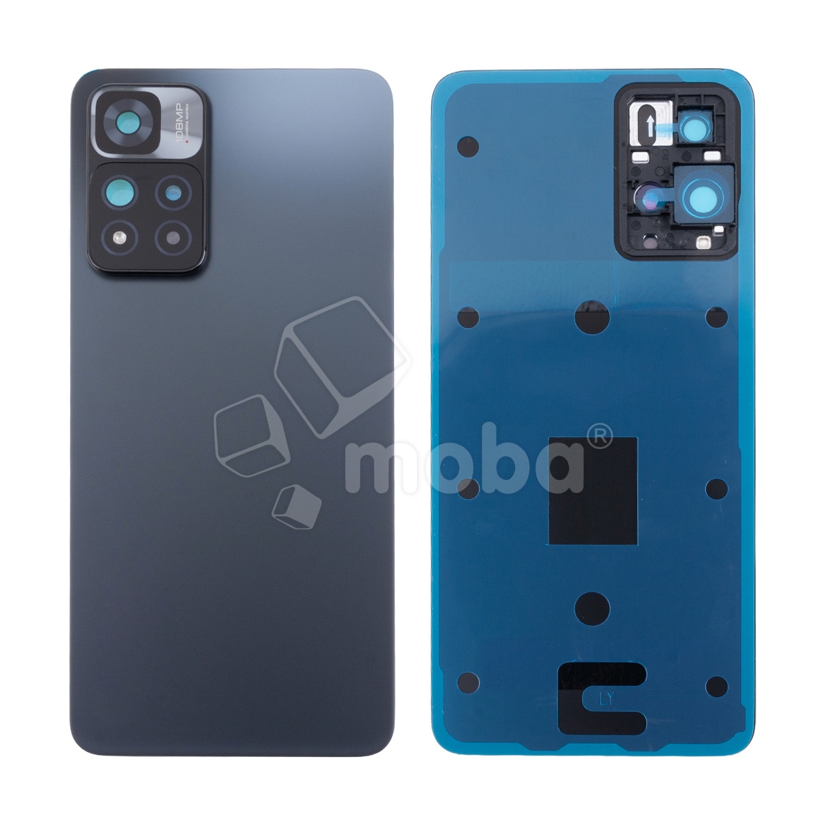 Задняя крышка для Xiaomi Redmi Note 11 Pro+ 5G (21091116UG) Черный - Премиум