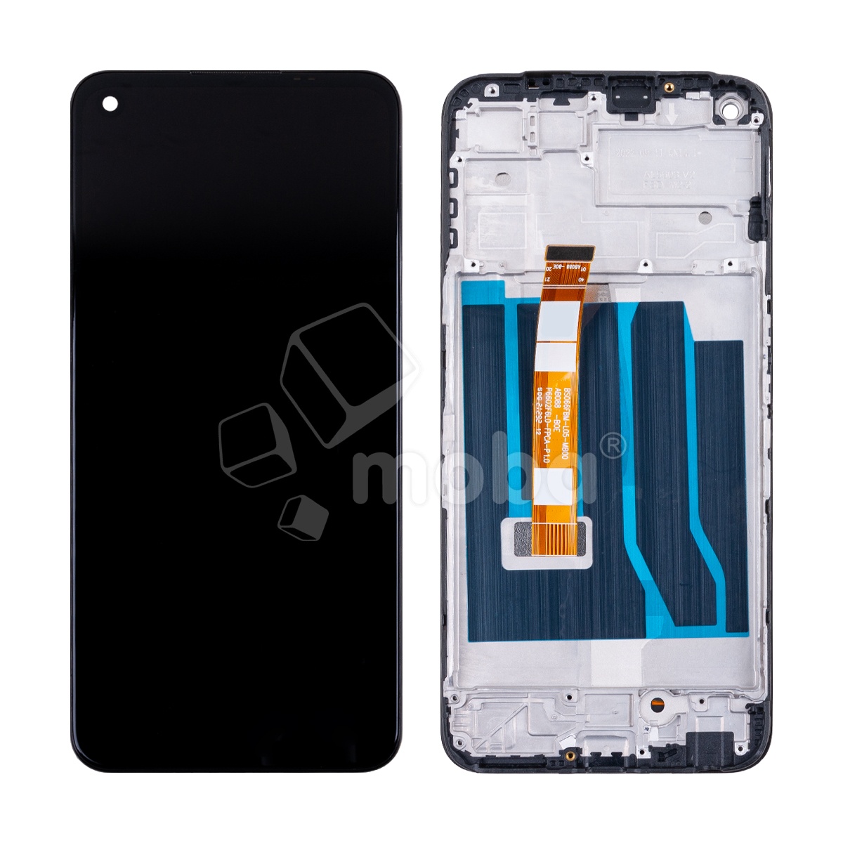 Дисплей для Realme 8i/Narzo 50 4G (RMX3151/RMX3286) модуль с рамкой Черный - OR (Full HD, 300 Кд/м², 120 Гц)