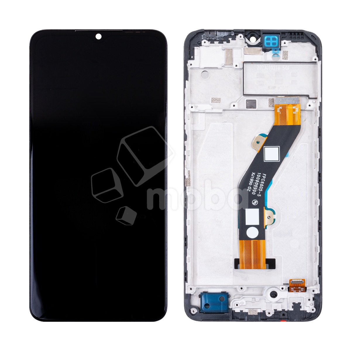 Дисплей для Tecno Spark 10 4G (KI5q) модуль с рамкой Черный - OR (HD+, 300 Кд/м², 90 Гц)
