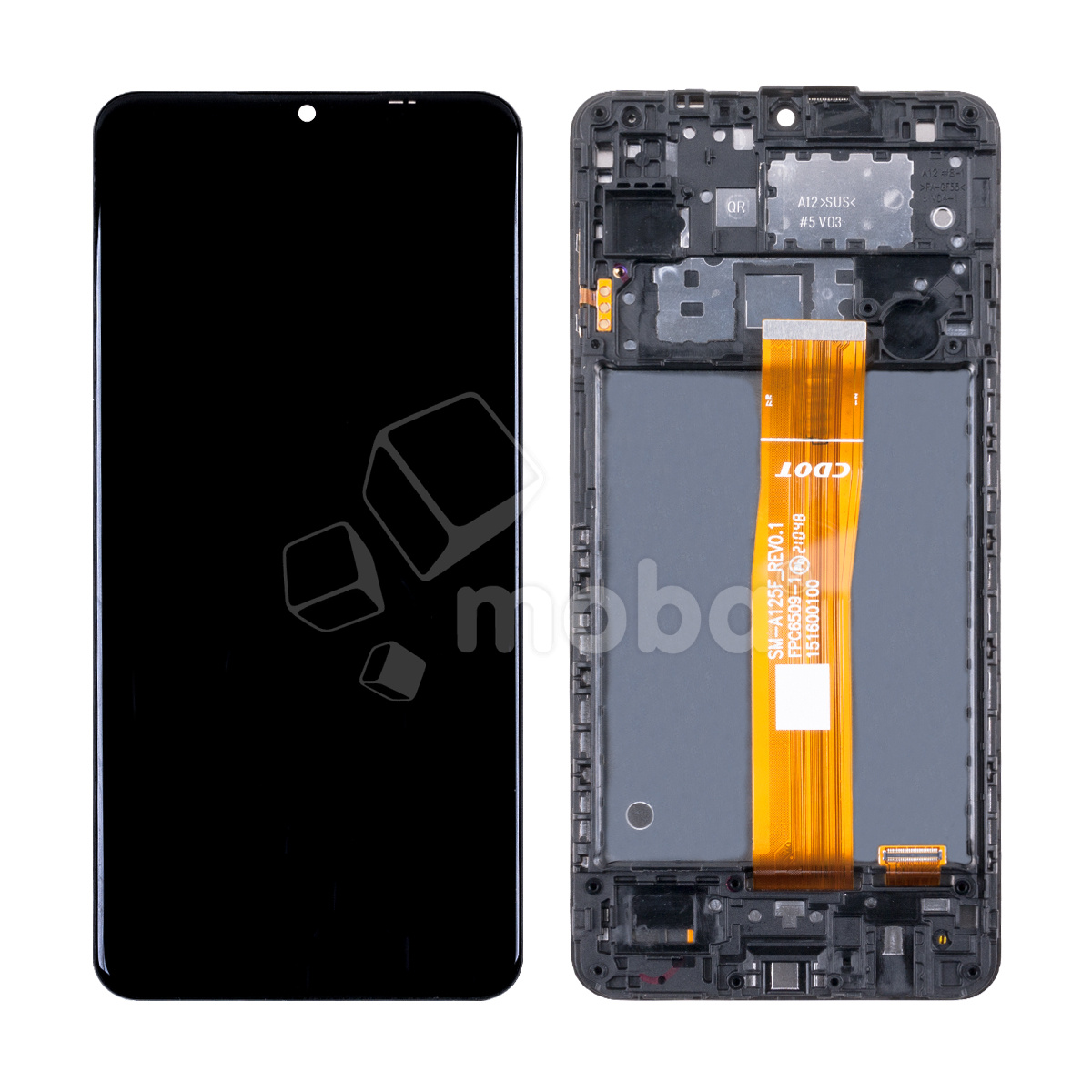Дисплей для Samsung Galaxy A12 (A125F) модуль с рамкой Черный - Оптима