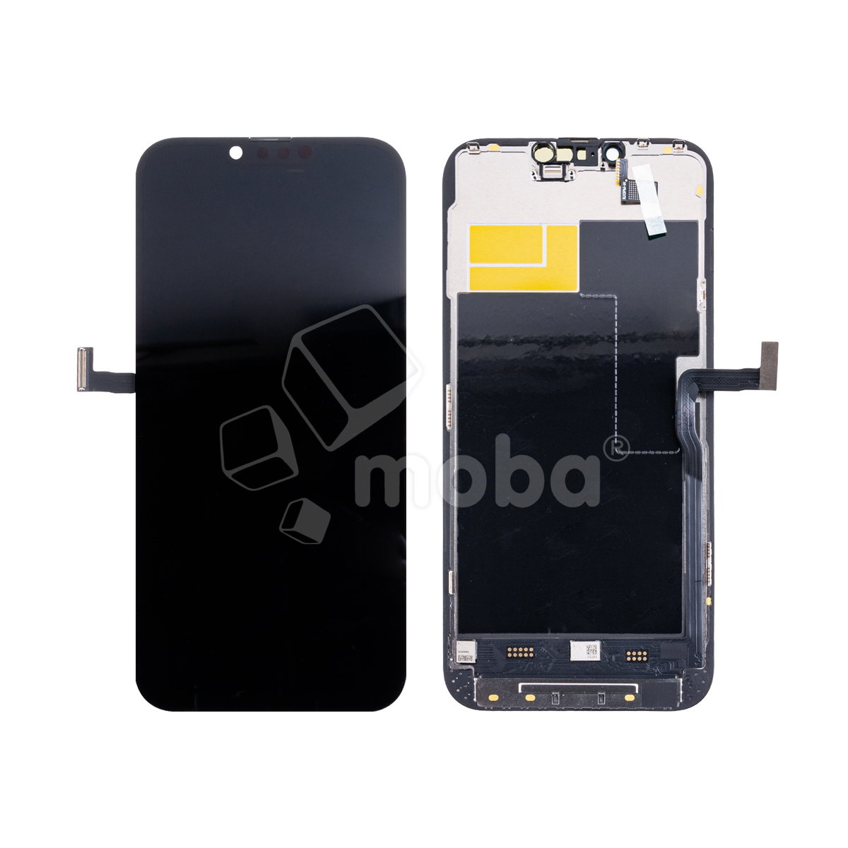 Дисплей для iPhone 13 Pro Max (A2645) в сборе с тачскрином Черный - (Soft OLED, Full HD COP, 850 Кд/м², 120 Гц) (площадка под IC)