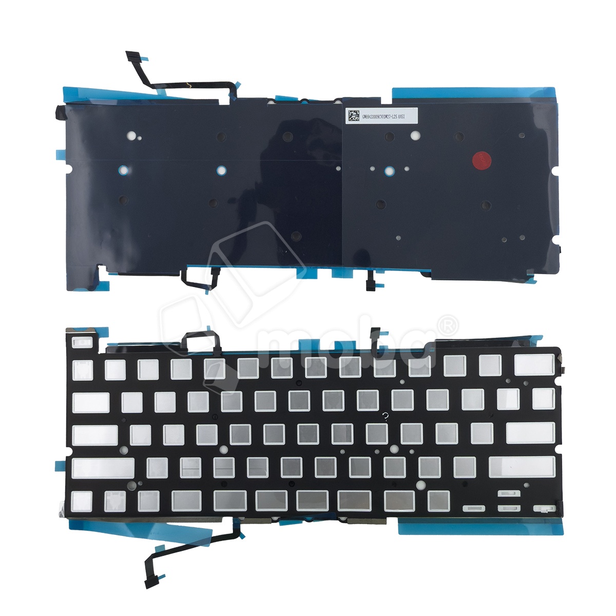 Подсветка клавиатуры для ноутбука MacBook Pro 13" A2251 (2020, прямой Enter RU) Черный