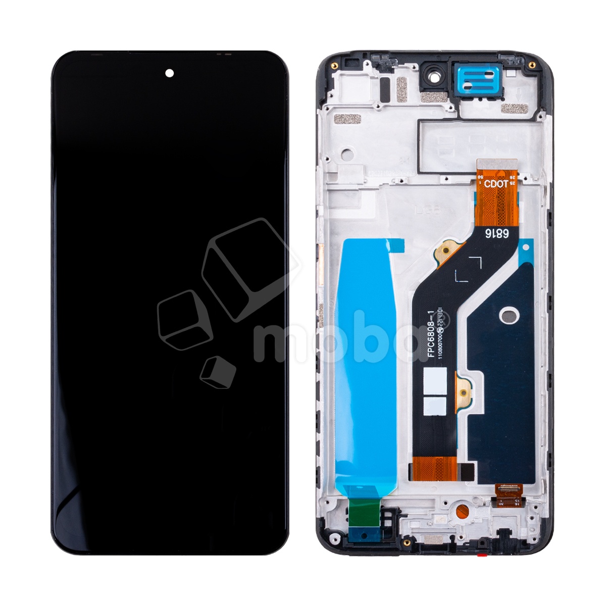 Дисплей для Tecno Pova Neo 2 (LG6n) модуль с рамкой Черный - OR (HD+, 300 Кд/м², 90 Гц)