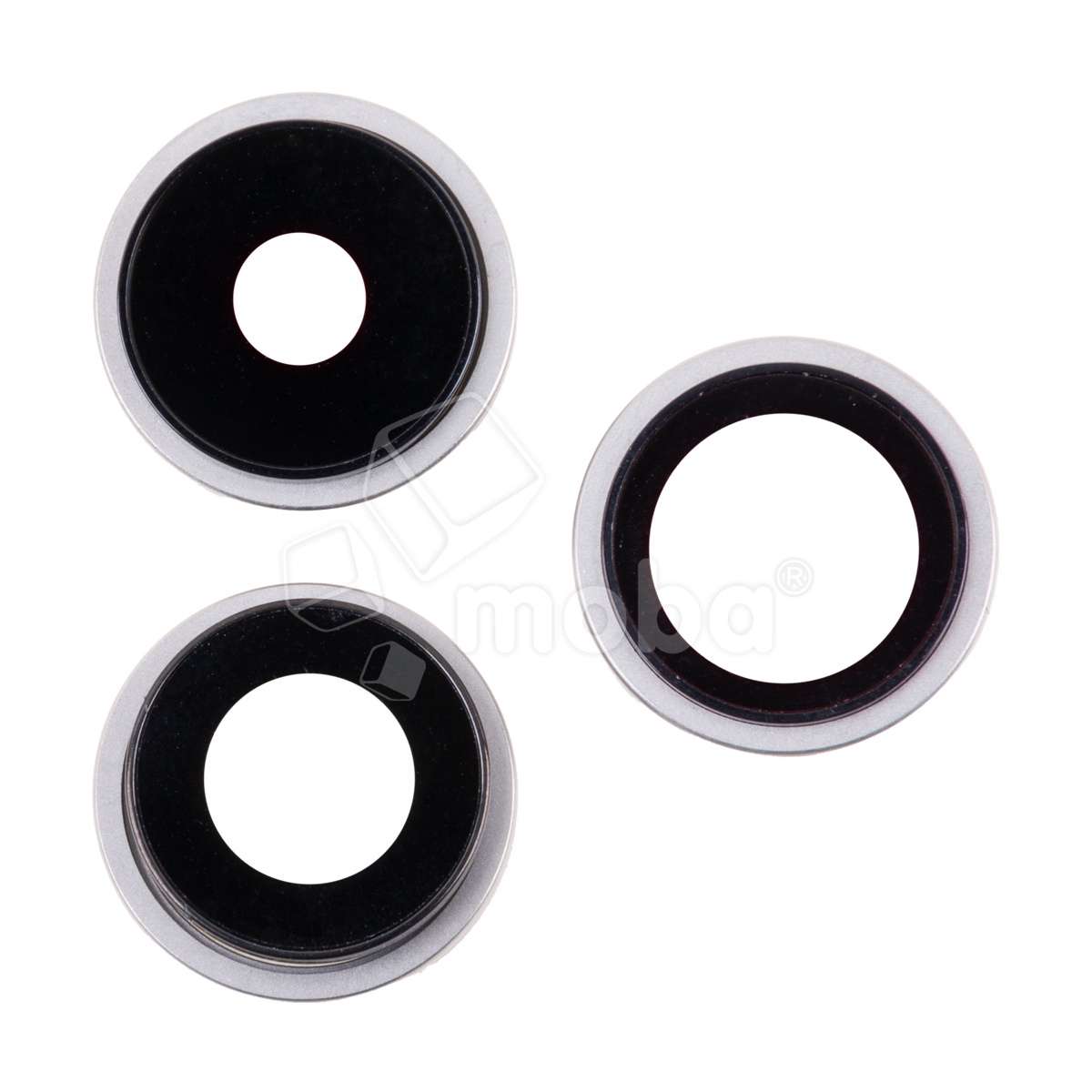 Стекло камеры для iPhone 15 Pro (комплект 3 шт.) Серый