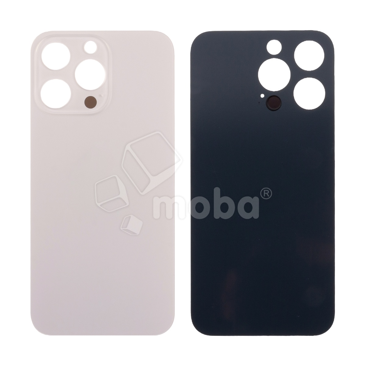 Задняя крышка для iPhone 13 Pro (A2640) Золото (стекло, узкий вырез под камеру, логотип) - Премиум