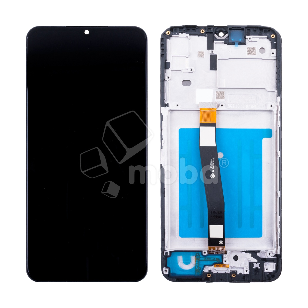 Дисплей для Samsung Galaxy A22s 5G (A226B) модуль c рамкой Черный - OR Ref. (SP)