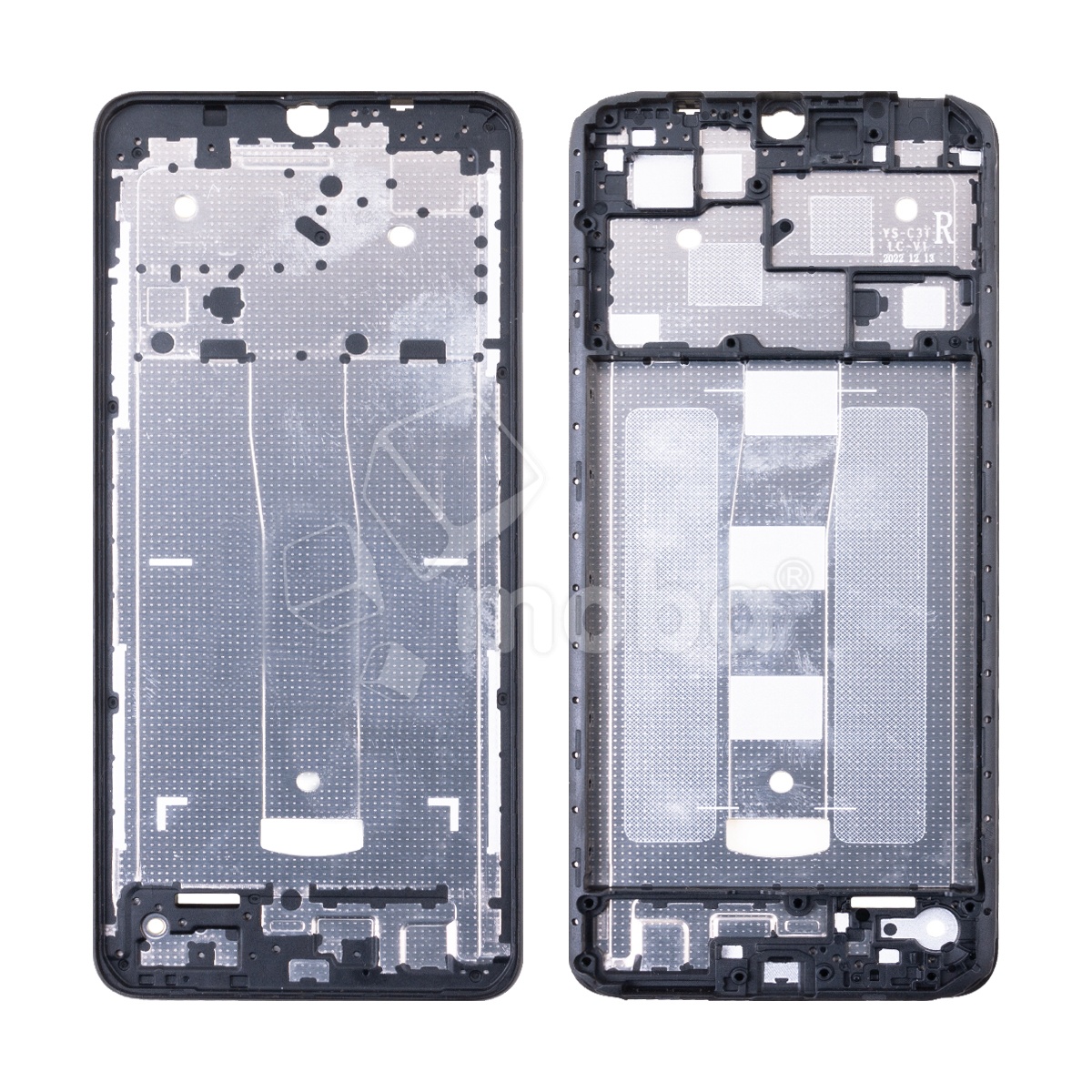 Рамка дисплея для Xiaomi Redmi 12C (22120RN86G) Черный (возможен дефект ЛКП)