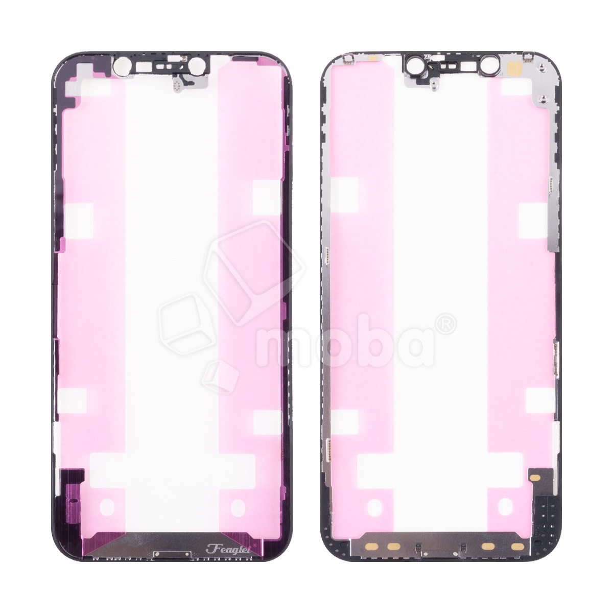 Рамка дисплея для iPhone 12/12 Pro (A2403/A2407) Черный - OR (Feaglet)