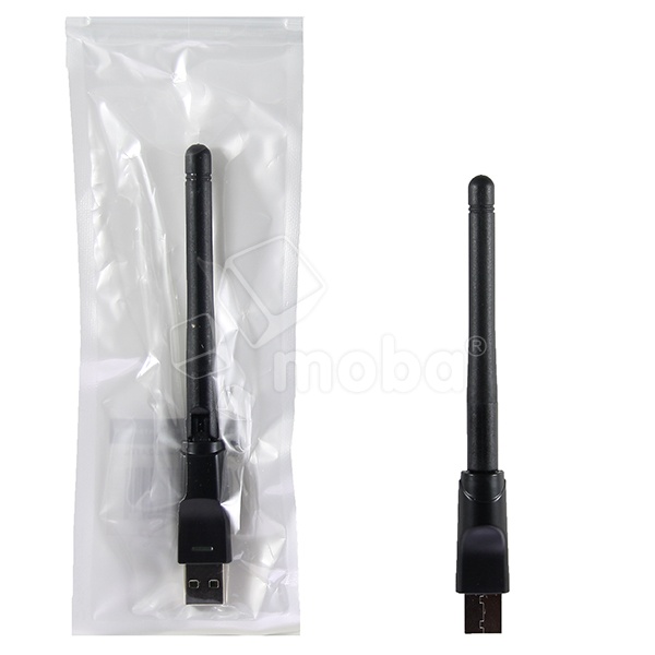 USB Wi-Fi адаптер (2,4 GHz) (тех.упак.) Черный