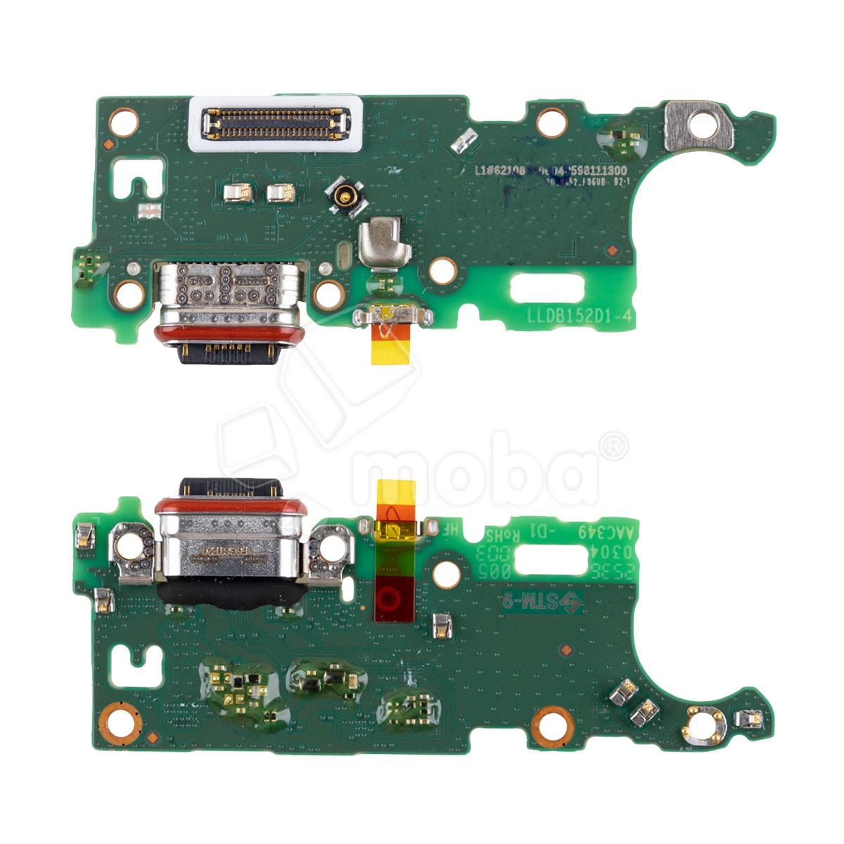 Шлейф для OPPO A6 4G (CPH2817) плата на системный разъем/микрофон - Премиум