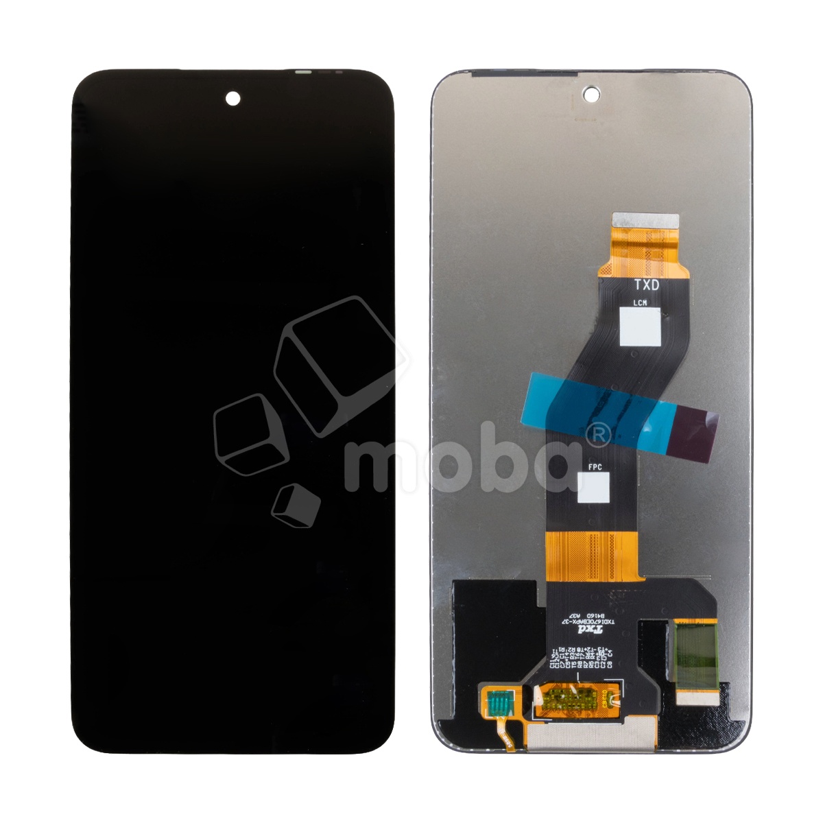 Дисплей для Tecno Spark Go 2/40 4G/40C (KM4/KM5n/KM4k) в сборе с тачскрином Черный - OR100 (HD+, 400 Кд/м², 120 Гц)