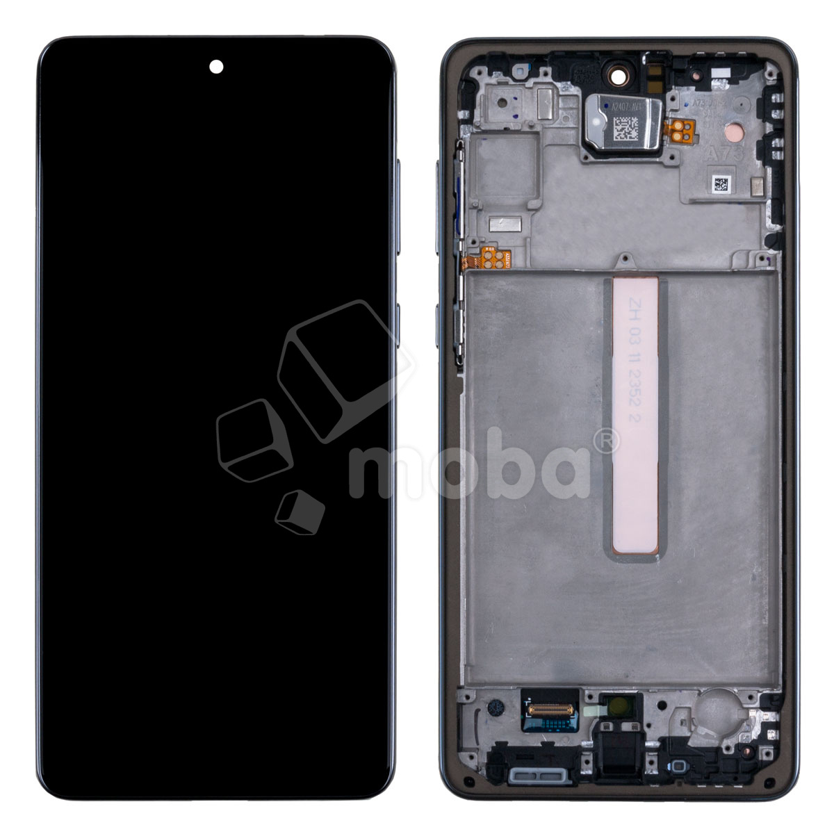 Дисплей для Samsung Galaxy A73 5G (A736B) модуль с рамкой Черный - OR (SP)